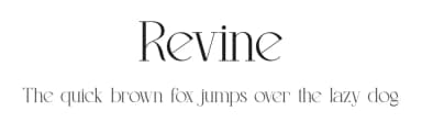 Revine by Slide Shoot Type — Serif Font — thumbnail 1
