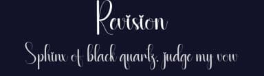 Revision by Scratchones — Script Handwritten Font — thumbnail 2