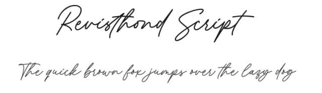 Revisthond Script by Namara Creative — Script Handwritten Font