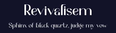 Revivalisem by Irfan Hidayat — Sans Serif Font — thumbnail 2