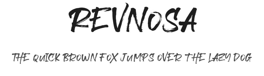 Revnosa by peterdraw — Script Handwritten Font