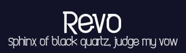 Revo by G3Typefaces — Sans Serif Font — thumbnail 2