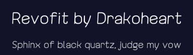 Revofit by Drakoheart by G3Typefaces — Sans Serif Font — thumbnail 2