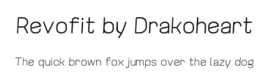 Revofit by Drakoheart by G3Typefaces — Sans Serif Font — thumbnail 1