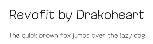 Revofit by Drakoheart by G3Typefaces — Sans Serif Font