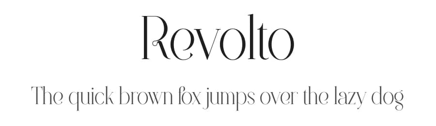 Revolto by VPcreativeshop — Serif Font