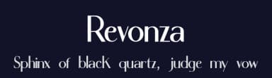 Revonza by XD Creative — Sans Serif Font — thumbnail 2