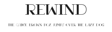 Rewind by WesLo Fonts — Serif Font — thumbnail 1