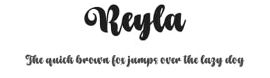 Reyla by Wais Alqarni — Script Handwritten Font — thumbnail 1