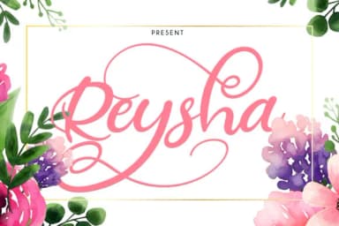 Reysha Font by Vunira — Script Handwritten Font — thumbnail 1