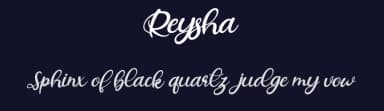 Reysha by Vunira Design — Script Handwritten Font — thumbnail 2
