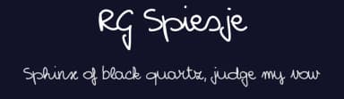 RG Spiesje by Refugeek — Script Handwritten Font — thumbnail 2