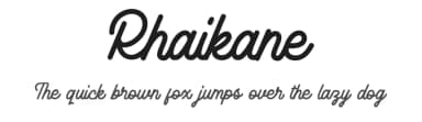 Rhaikane by Typia Nesia — Script Handwritten Font — thumbnail 1