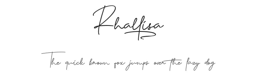 Rhallisa by Ditoollis Project — Script Handwritten Font