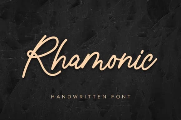 Rhamonic Font by sancreastd. — Script Handwritten Font