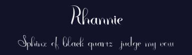 Rhannie by Enway — Script Handwritten Font — thumbnail 2