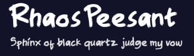 Rhaos Peesant by Letternun — Script Handwritten Font — thumbnail 2