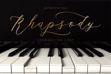 Rhapsody Font by Red Ink — Script Handwritten Font — thumbnail 1
