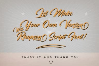 Rhapson Script Font by Max.co Studio — Script Handwritten Font — thumbnail 2