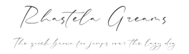 Rhastela Greams by Storytype Studio — Script Handwritten Font — thumbnail 1