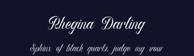 Rhegina Darling by GoldenGraph Design — Script Handwritten Font — thumbnail 2