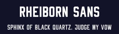 Rheiborn Sans by Bartosz Wesolek — Sans Serif Font — thumbnail 2