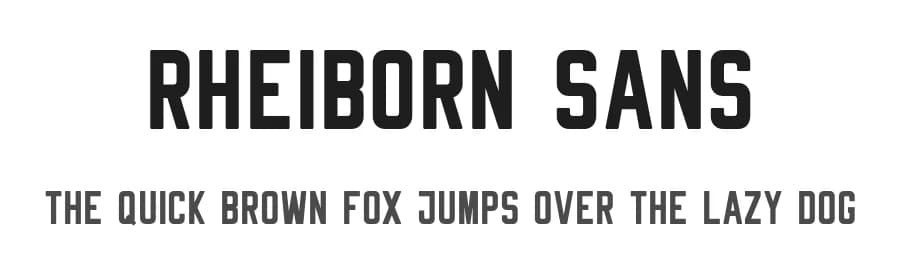 Rheiborn Sans by Bartosz Wesolek — Sans Serif Font