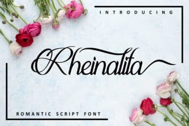 Rheinalita Font by ahmadrofingi97 — Script Handwritten Font — thumbnail 1