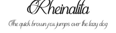 Rheinalita by Ahmad Rofingi — Script Handwritten Font — thumbnail 1