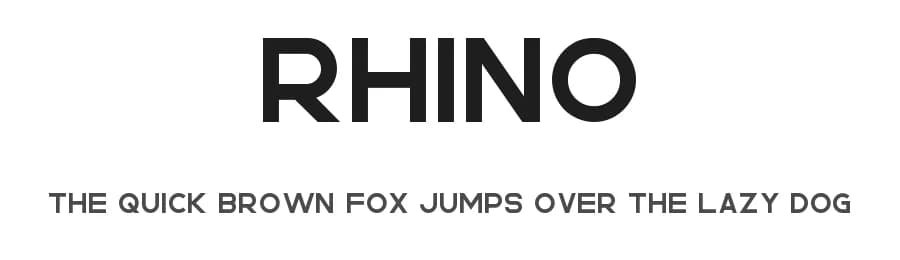 Rhino by VPcreativeshop — Sans Serif Font