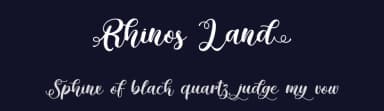 Rhinos Land by Typhoon Type - Suthi Srisopha — Script Handwritten Font — thumbnail 2