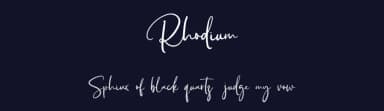 Rhodium by ReyreyBlue — Script Handwritten Font — thumbnail 2