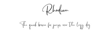Rhodium by ReyreyBlue — Script Handwritten Font — thumbnail 1