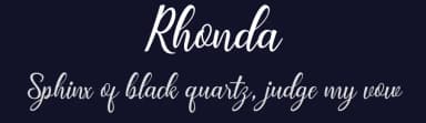 Rhonda by BBA Key — Script Handwritten Font — thumbnail 2