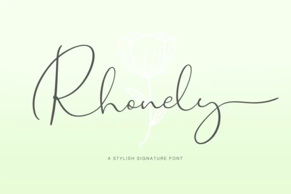 Rhonely Font by Pasha Larin — Script Handwritten Font