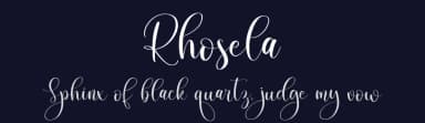 Rhosela by Abo Daniel Studio — Script Handwritten Font — thumbnail 2
