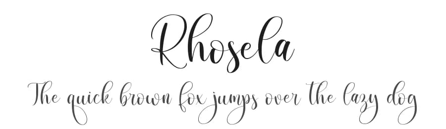 Rhosela by Abo Daniel Studio — Script Handwritten Font