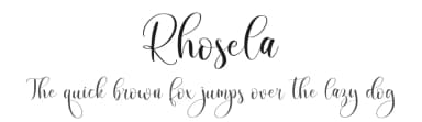 Rhosela by Abo Daniel Studio — Script Handwritten Font — thumbnail 1