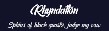 Rhyndatton by Kotak Kuning Studio — Script Handwritten Font — thumbnail 2