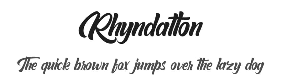 Rhyndatton by Kotak Kuning Studio — Script Handwritten Font