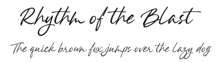 Rhythm of the Blast by BlackFridayFont FMF — Script Handwritten Font