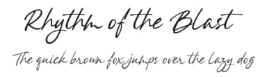 Rhythm of the Blast by BlackFridayFont FMF — Script Handwritten Font — thumbnail 1