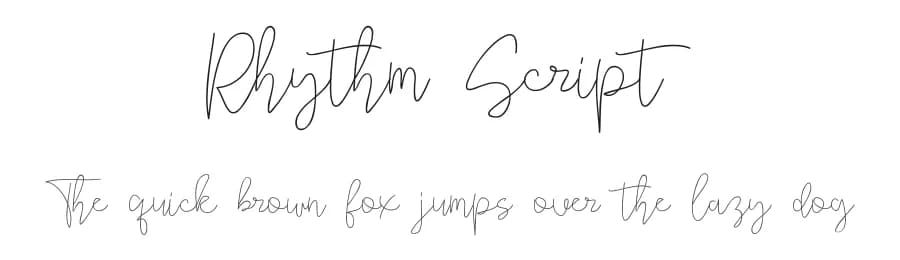 Rhythm Script by 177Studio — Script Handwritten Font
