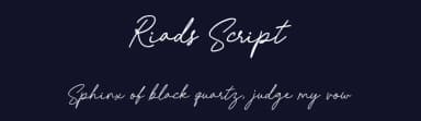 Riads Script by Gede Sugiantara — Script Handwritten Font — thumbnail 2