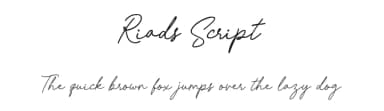 Riads Script by Gede Sugiantara — Script Handwritten Font — thumbnail 1