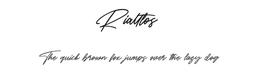 Rialltos by Maulana Creative — Script Handwritten Font