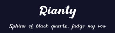 Rianty by Rissyletter Studio — Script Handwritten Font — thumbnail 2
