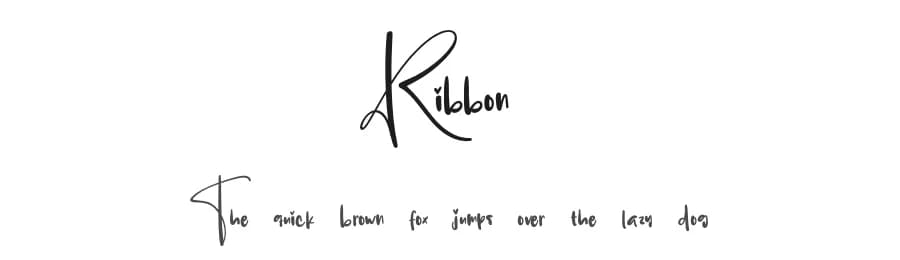 Ribbon by Scratchones — Script Handwritten Font