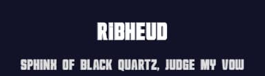 Ribheud by Teguh Pranata — Sans Serif Font — thumbnail 2