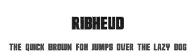 Ribheud by Teguh Pranata — Sans Serif Font — thumbnail 1